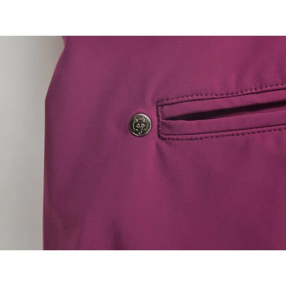 GREYSON Men's 34x32 Plum Red Performance Athletic Golf Pants Stretch Blend